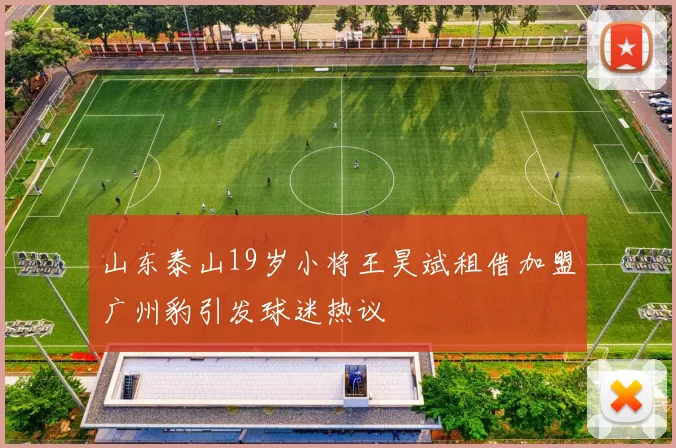 山东泰山19岁小将王昊斌租借加盟广州豹引发球迷热议